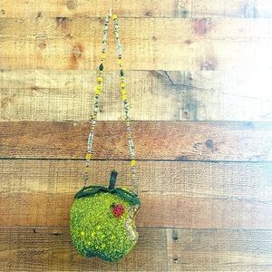 Mary Frances Unique Apple A Day Beaded Purse